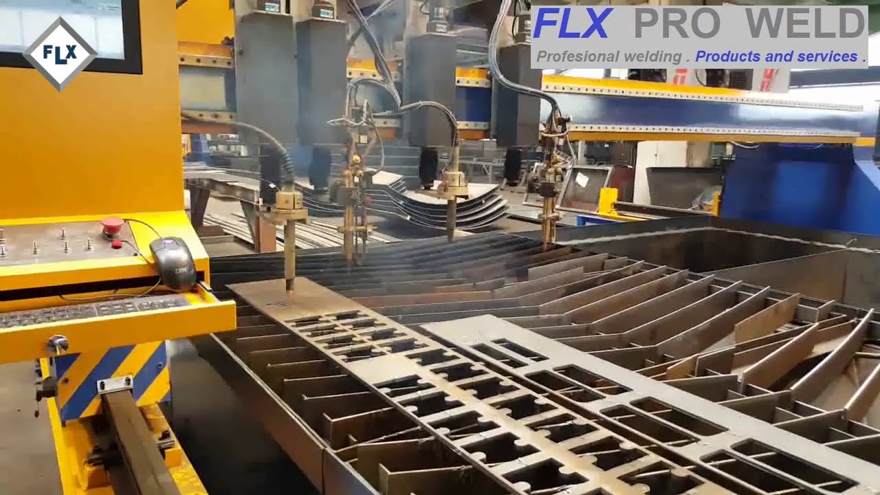 Masina de taiat si decupat tabla. CNC cu plasma si oxigaz FPW-PLD