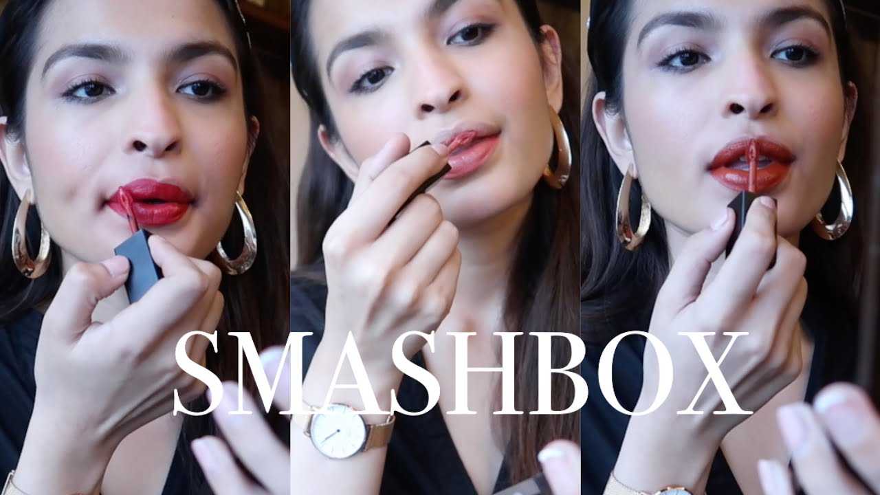 SMASHBOX ALWAYS ON LIQUID LIPSTICKS SWATCHES + GIVEAWAY // SAACHI BHASIN DAGA