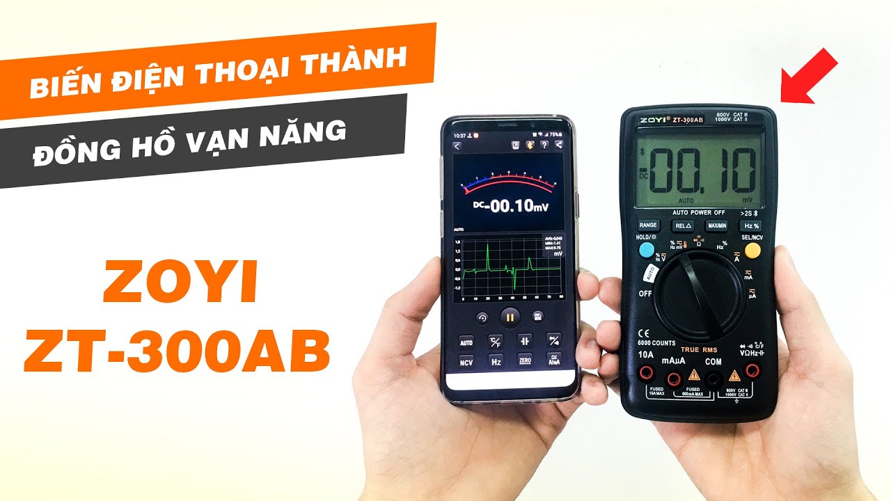 Biến điện thoại thành ĐỒNG HỒ ĐA NĂNG với ZOYI ZT-300AB