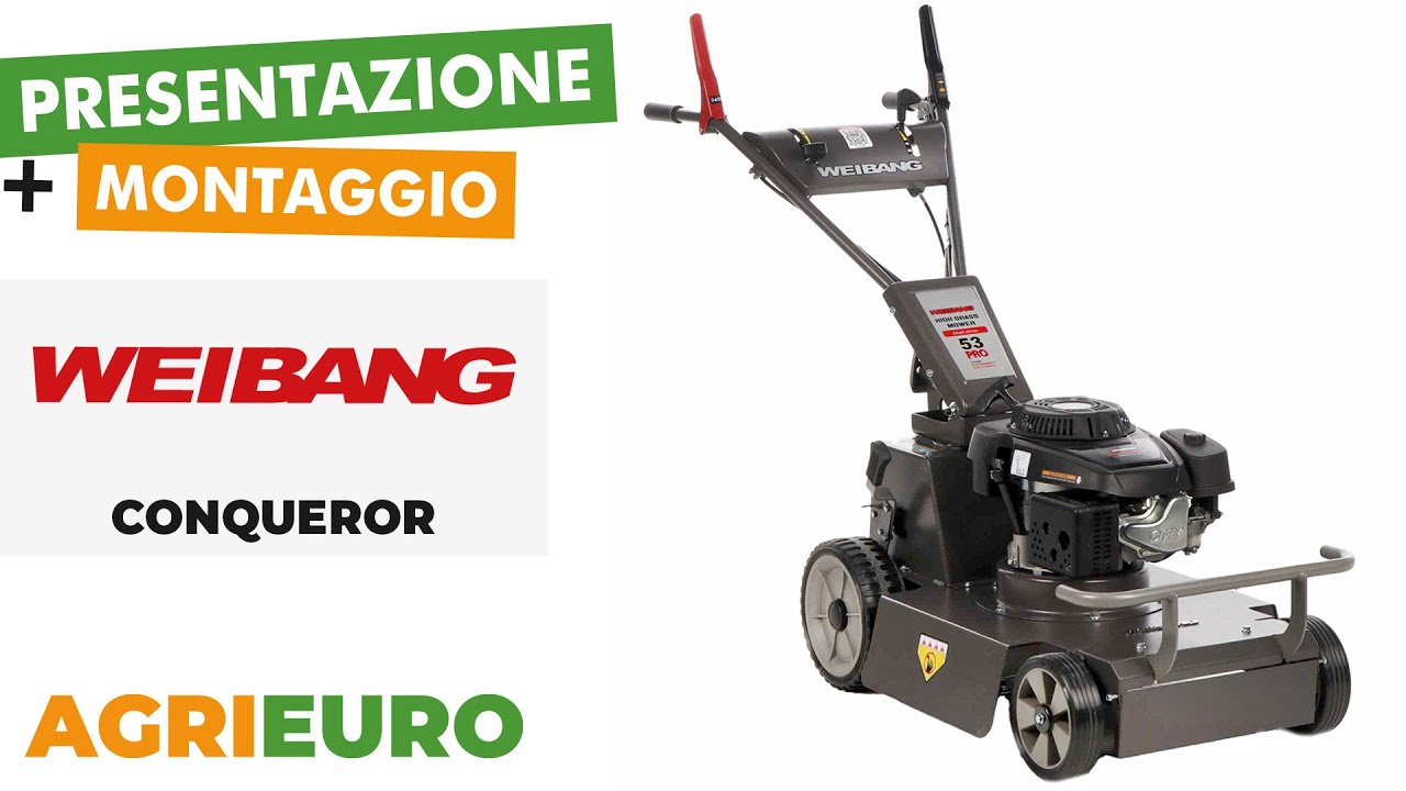Presentazione e montaggio Weibang Conqueror - Trinciaerba a scoppio a lama