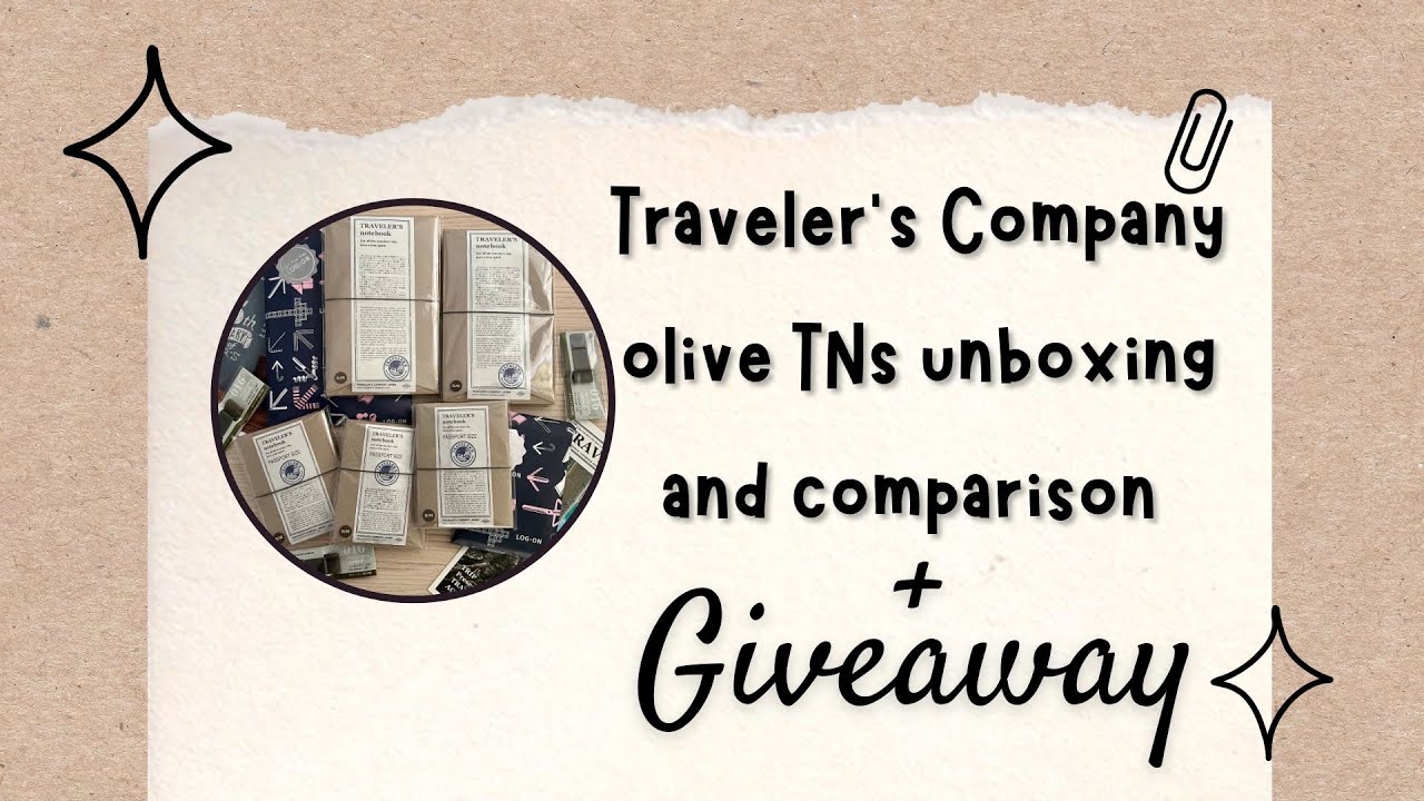 Traveler’s Company olive unboxing +  GIVEAWAY (closed)