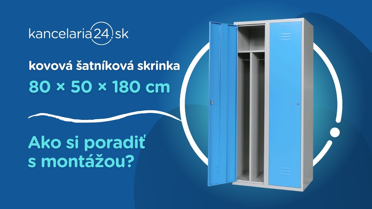 kancelaria24.sk | Kovová šatníková skrinka 80 × 50 × 180 cm: Ako si poradiť s montážou?