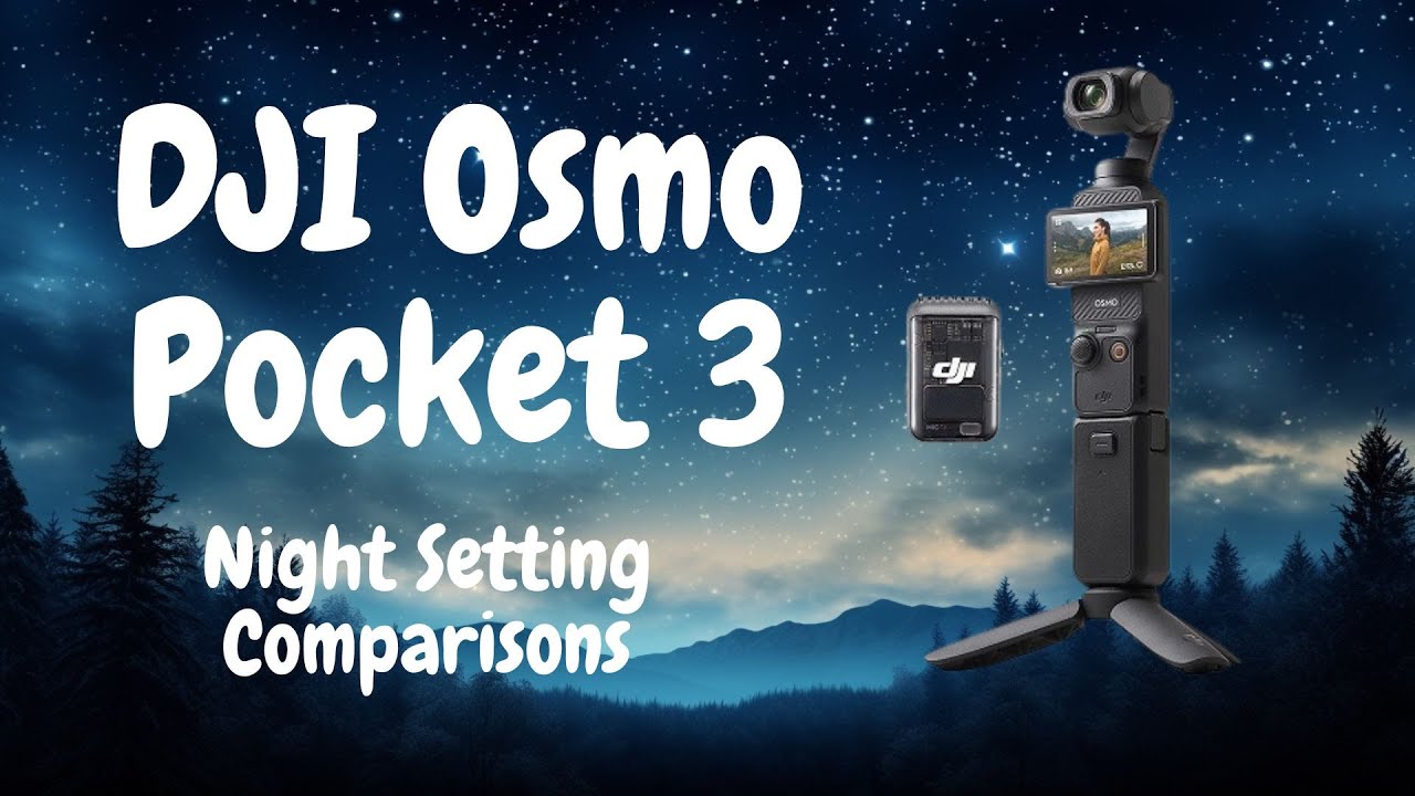 DJI Osmo Pocket 3 - Night Setting Comparisons #osmopocket3 #osmopocket