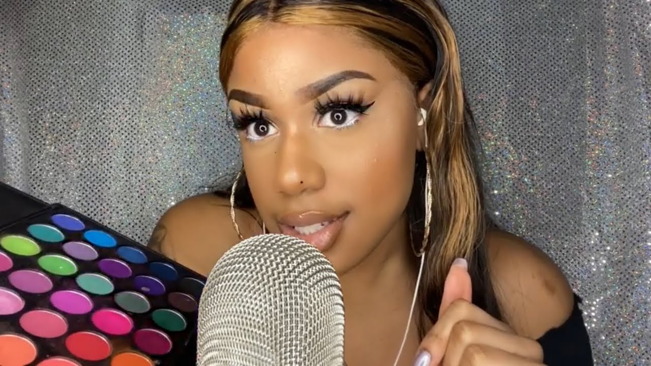 ASMR | NO MIRROR Eyeshadow CHALLENGE!! 🥴 (Tapping + Whispering)