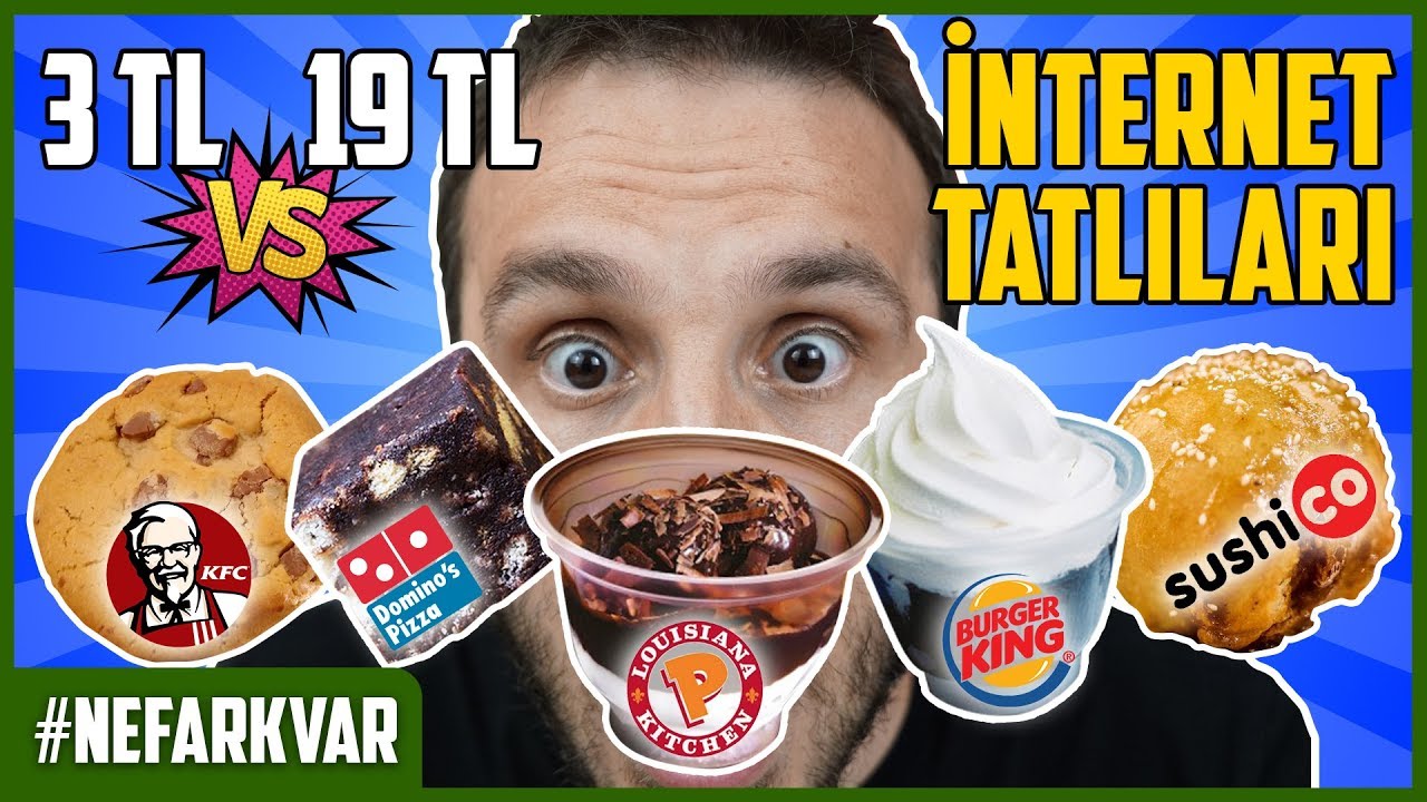 ÇİKOLATALI FAST FOOD TATLILARINI DENEDİM