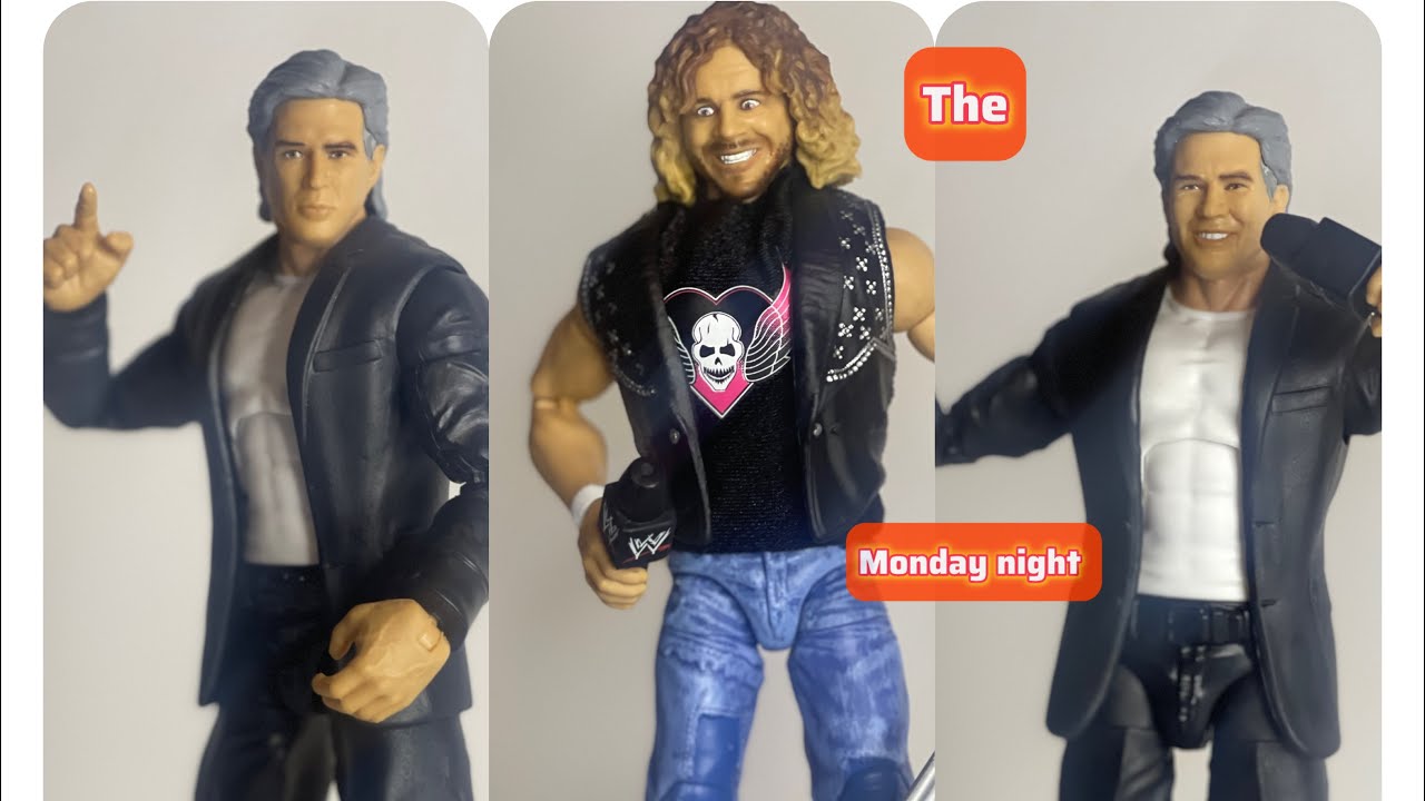 Обзор фигурок WWE Elite Monday Night Wars WWE против WCW Эрика Бишоффа и Брайана Пиллмана #фигурки
