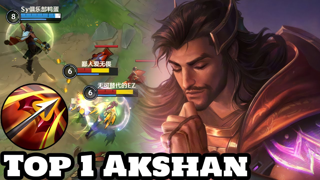 Wild Rift Akshan - Top 1 Akshan Gameplay Rank Grandmaster