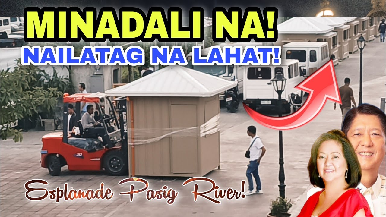 MINADALI NA! TINDAHAN NAILATAG NA LAHAT! ESPLANADE PASIG RIVER!
