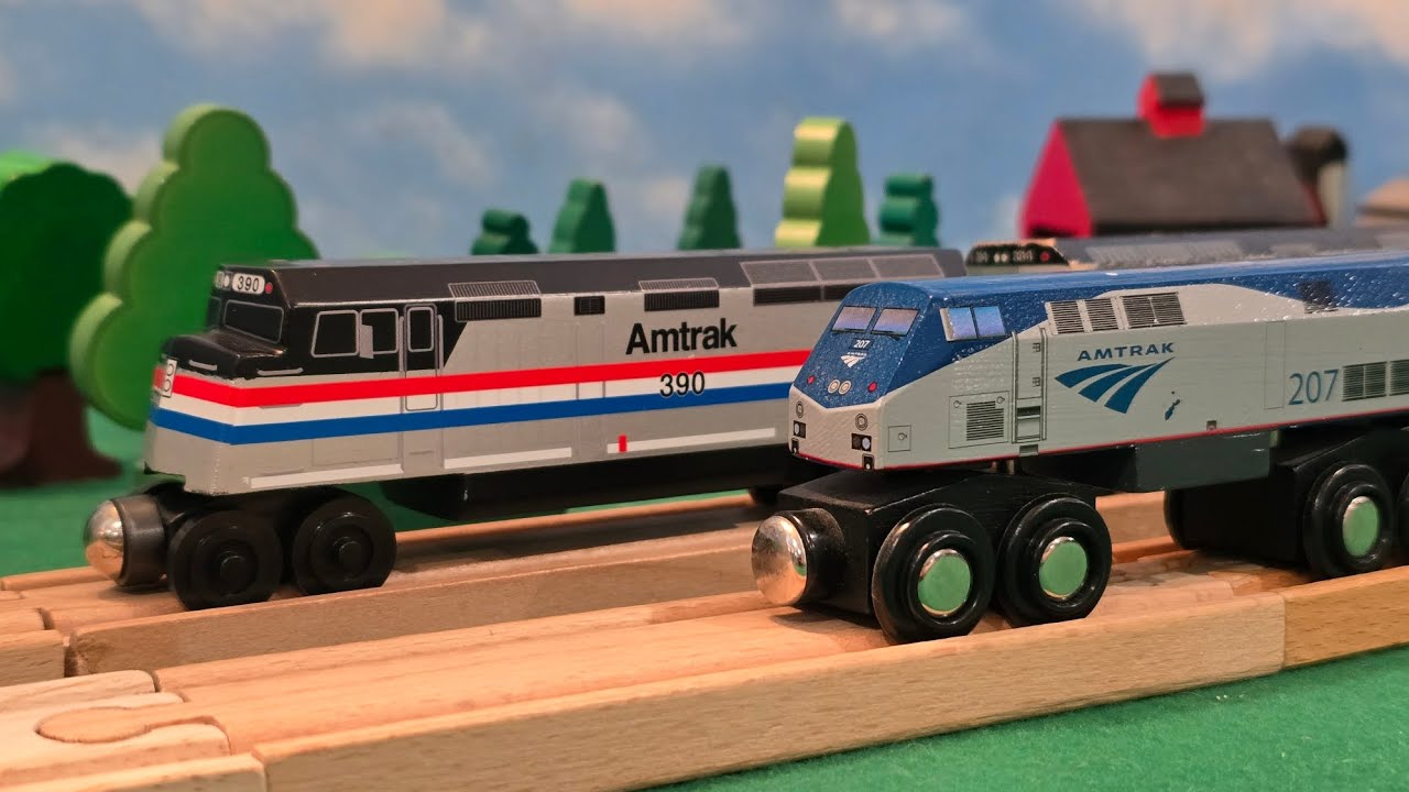 Amtrak Wooden Trains 