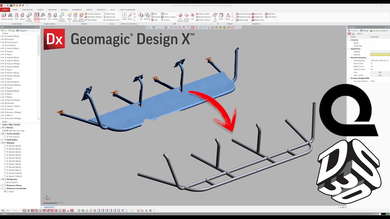 Modeling Tube Structures in Design X