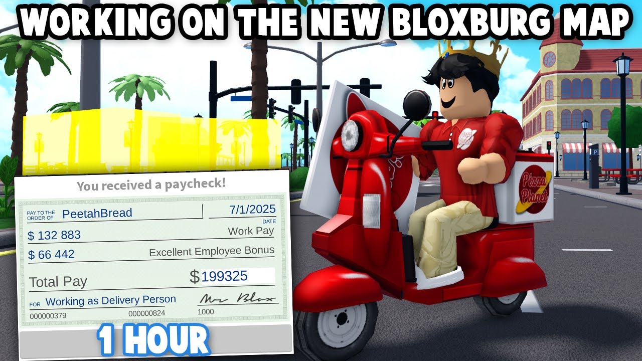 WORKING ON THE NEW BLOXBURG MAP FOR THE FIRST TIME FOR ONE HOUR
