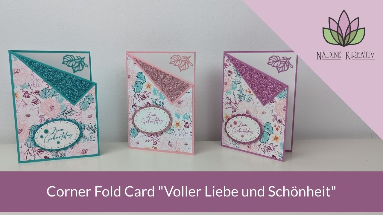Bastelanleitung Corner Fold Card 