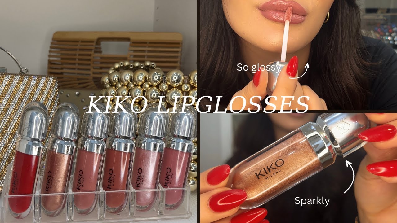 3D HYDRA LIPGLOSS KIKO MILANO 💄💋✨| try on & swatches