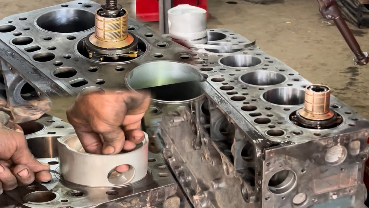 Sleeve Polishing & Piston Size Adjustment / Diesel engine Restoration | Engine rebuild 