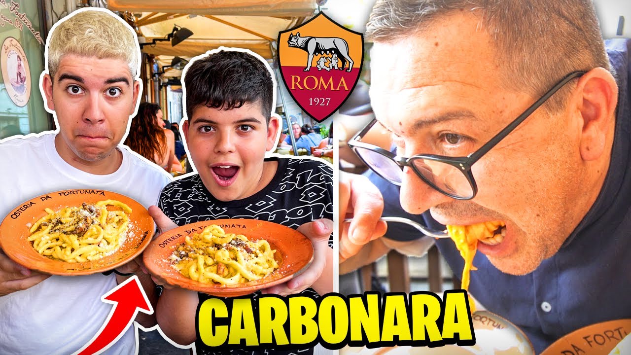 🍝 da NAPOLI a ROMA SOLO per MANGIARE la MIGLIORE CARBONARA del MONDO!!