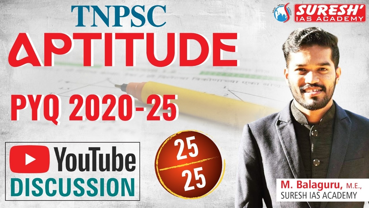 TNPSC | APTITUDE PYQ | 2020-2025 | Suresh IAS Academy