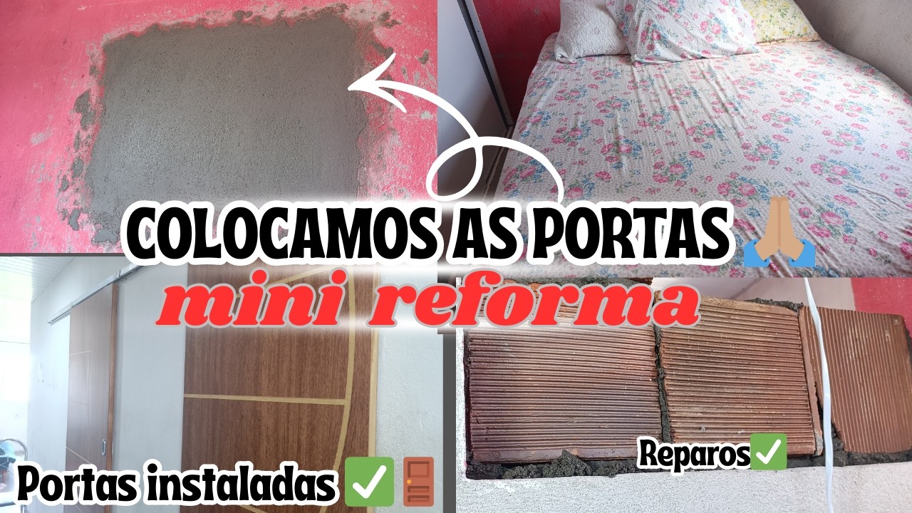 MINI REPAROS/PORTAS INSTALADAS ✅+TEVE FISCAL DE OBRA 🏗️😂