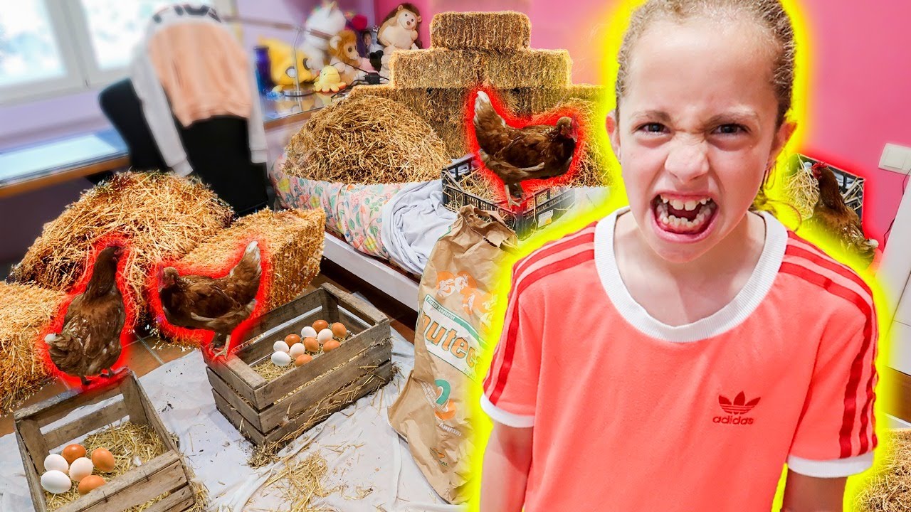 CONVERT&Iacute; LA HABITACI&Oacute;N DE MI HERMANA EN UN GALLINERO! **GUERRA DE BROMAS**
