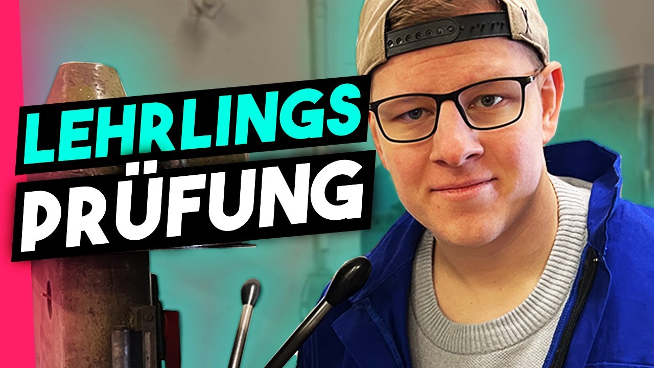 Lehrling in der Prüfung.