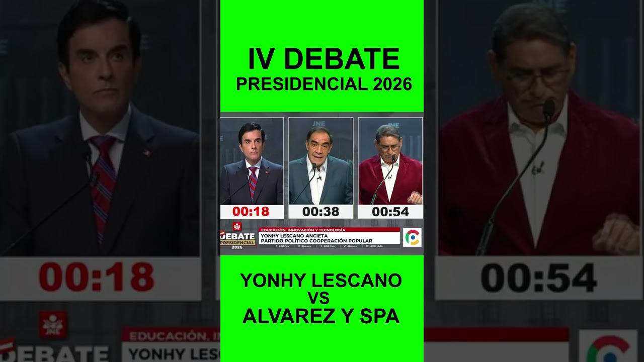 MODERADOR ROMPE NEUTRALIDA Y APLAUDE A CARLOS ALVAREZ  EN DEBATE FRENTE A LESCANO #shorte