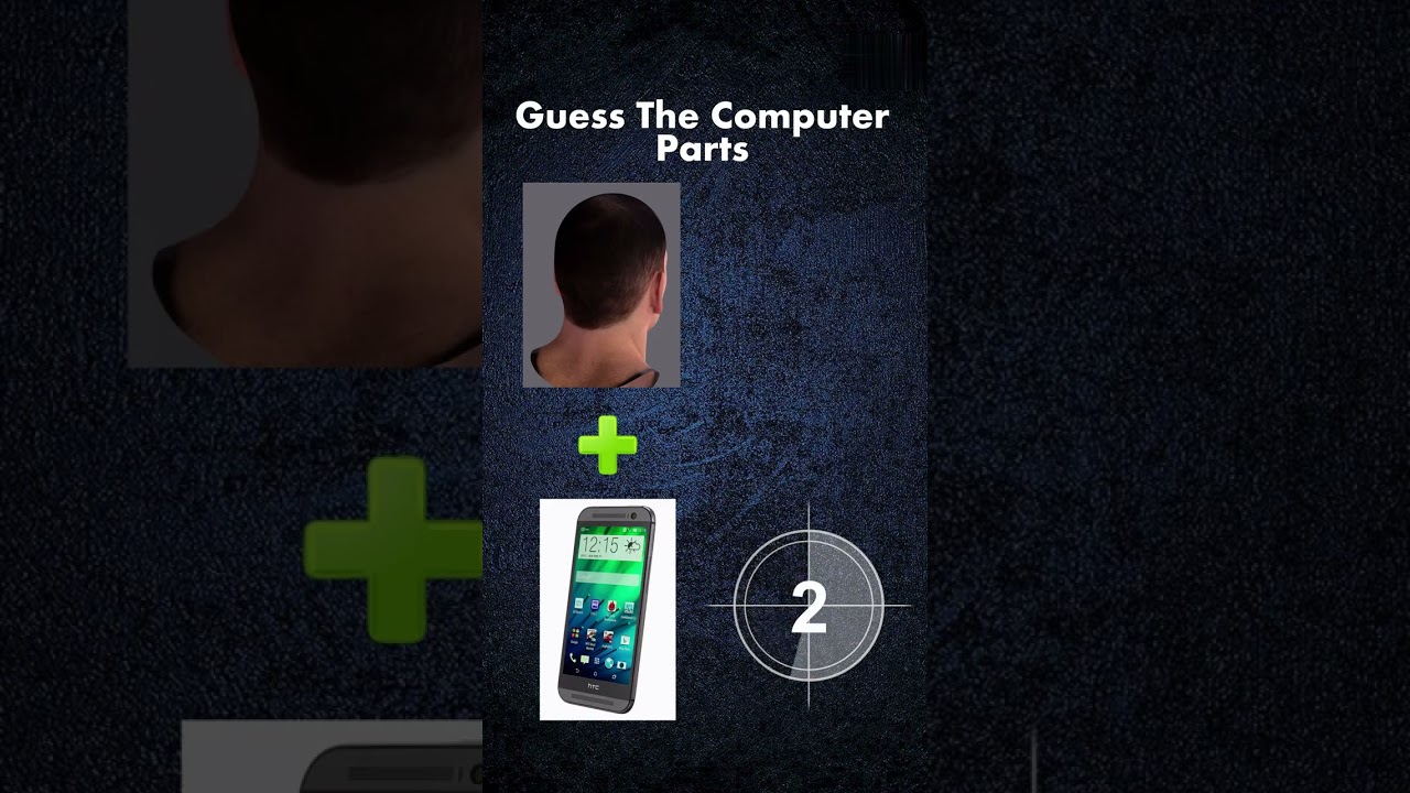 Guess The Computer Parts In Three Seconds #monitor #keyboard #computer