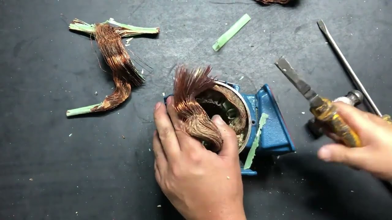 Como Rebobinar Motor Elétrico Passo a Passo Parte 02