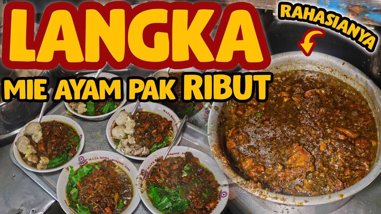 BRUTAL NAMANYA !!!! MIE AYAM PAK RIBUT !!! UDAH 26 TAHUN JUALAN MIE AYAM DARI HARGA 350 RUPIAH !!!!