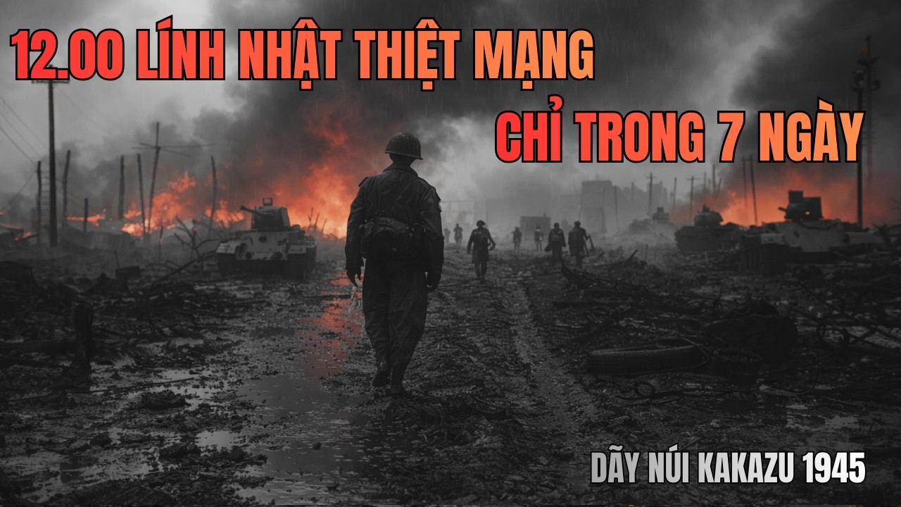 12.000 lính Nhật thiệt mạng trong 7 ngày — Trận chiến đỉnh Kakazu năm 1945