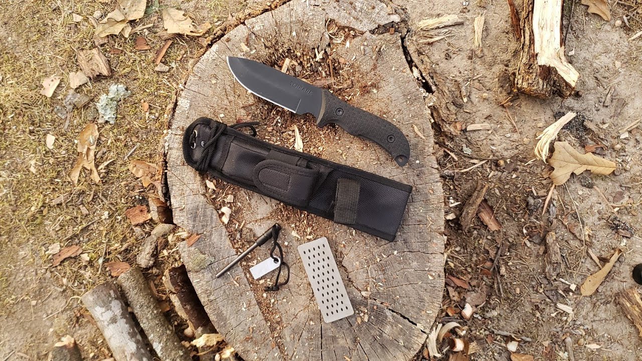 Schrade SCHF36 - GIVEAWAY!!! bushcraft and survival knife, and usage