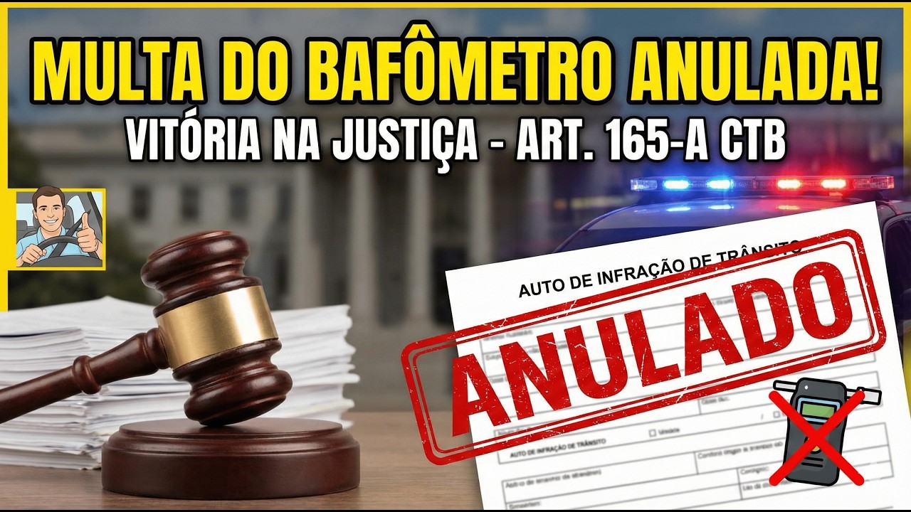 Urgente! Multa da lei seca anulada. An&aacute;lise completa.