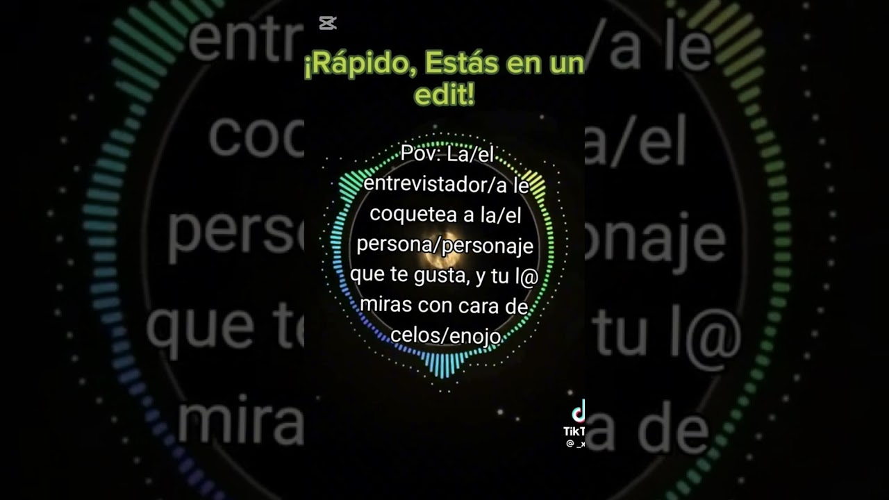 rápido estás en un edit (versión love)