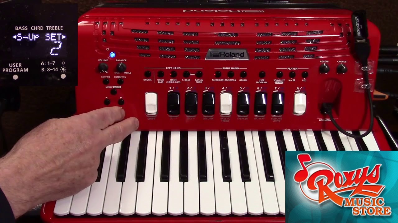FR-4x, Saving Instrument Selections