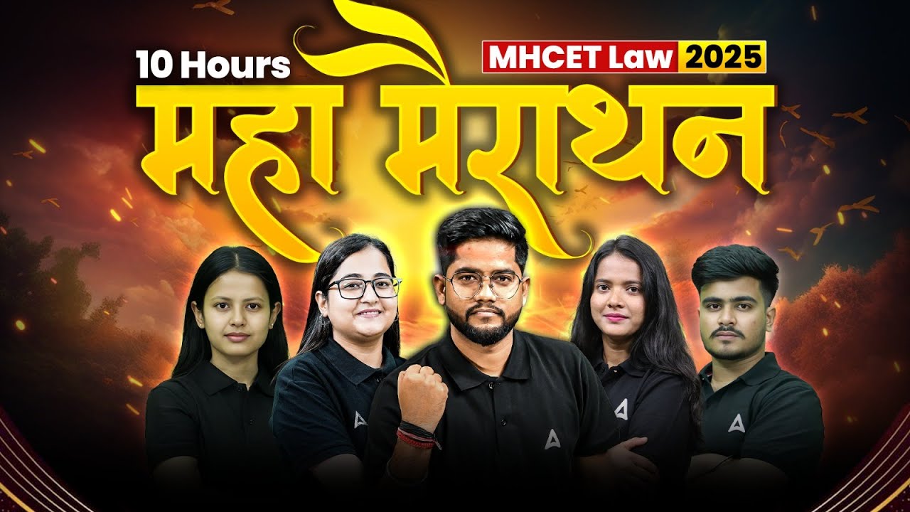 📚 MHCET Law 2025 | 10-Hour Mega Live Marathon | All Subjects One Shot Revision