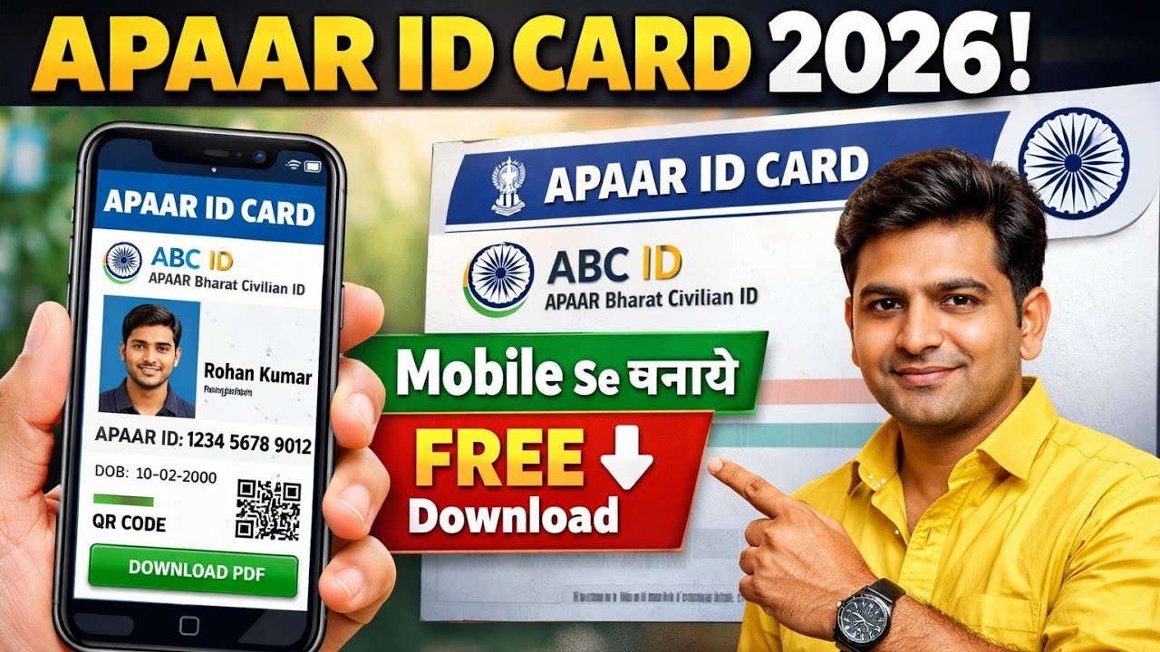 APAAR ID Card Kaise Banaye 2026 | Mobile Se Free Registration & Download Process (ABC ID Official)