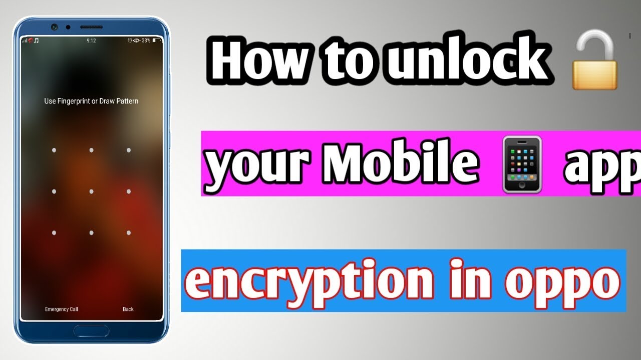 How to unlock app encryption in oppo mobile without password