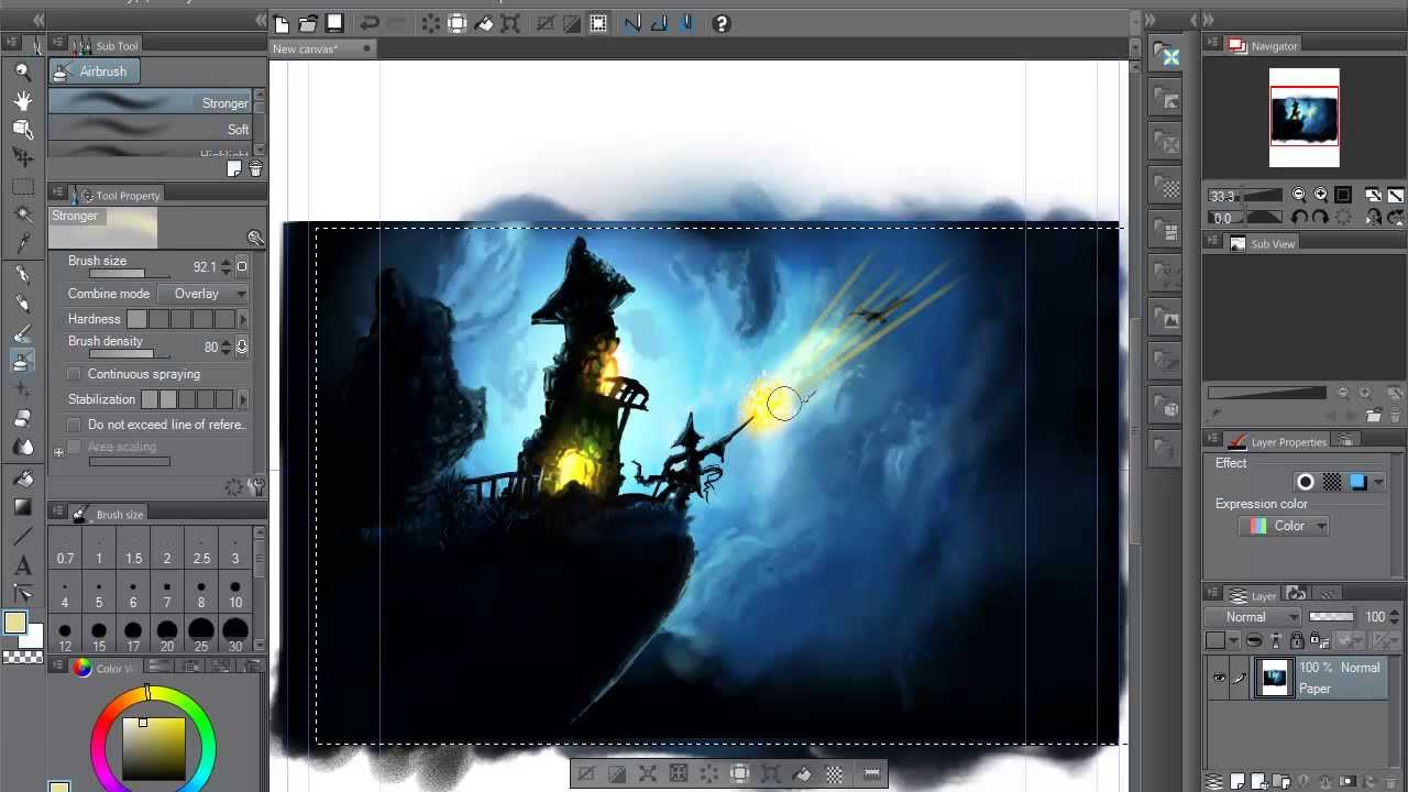 Painting Lesson in Manga Studio - Full Professional Lesson