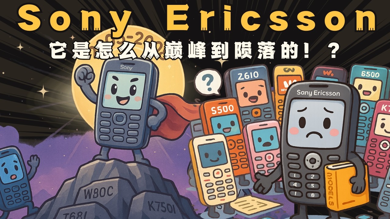 【消失的辉煌】曾称王的手机，怎么没了？Sony Ericsson手机是怎么陨落的！？