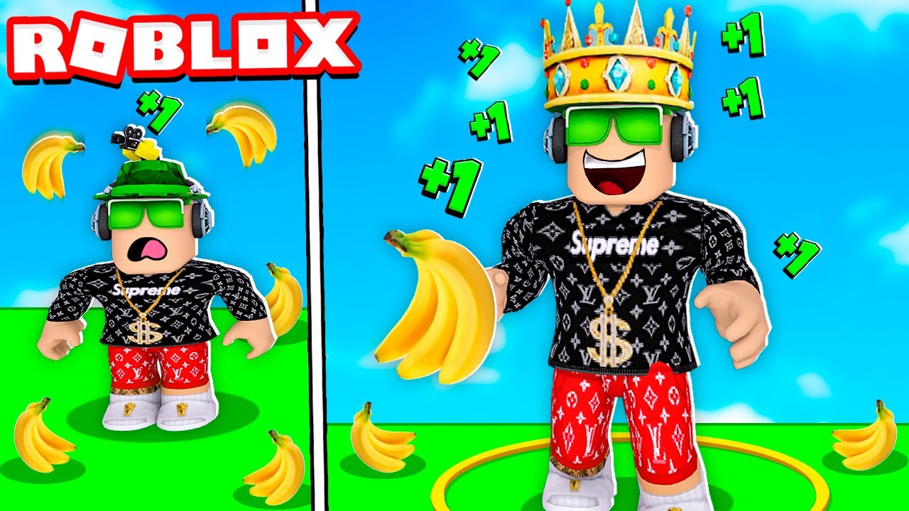 ЕСТЬ БАНАНЫ И ТОПАТЬ ЛЮДЕЙ В ROBLOX STOMP ARENA