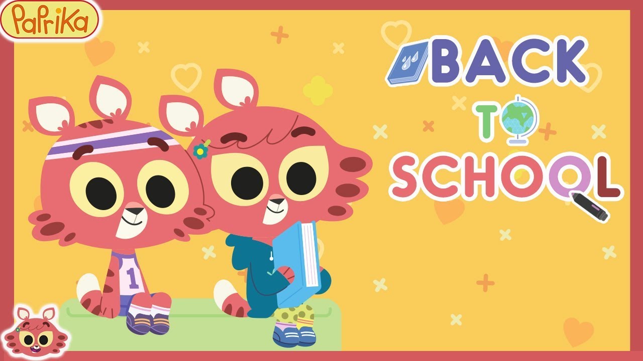 BACK TO SCHOOL ! 😻 Learn vocabulary with Paprika Twins! 😻