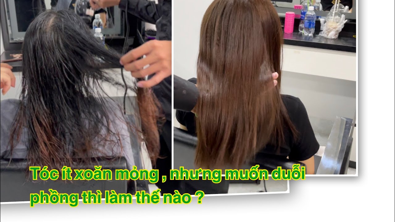 Bai 7 :Dạy duỗi tóc ,bấm phồng chân  tóc , cho người mới bắt đầu học | salon hùng đông tinh