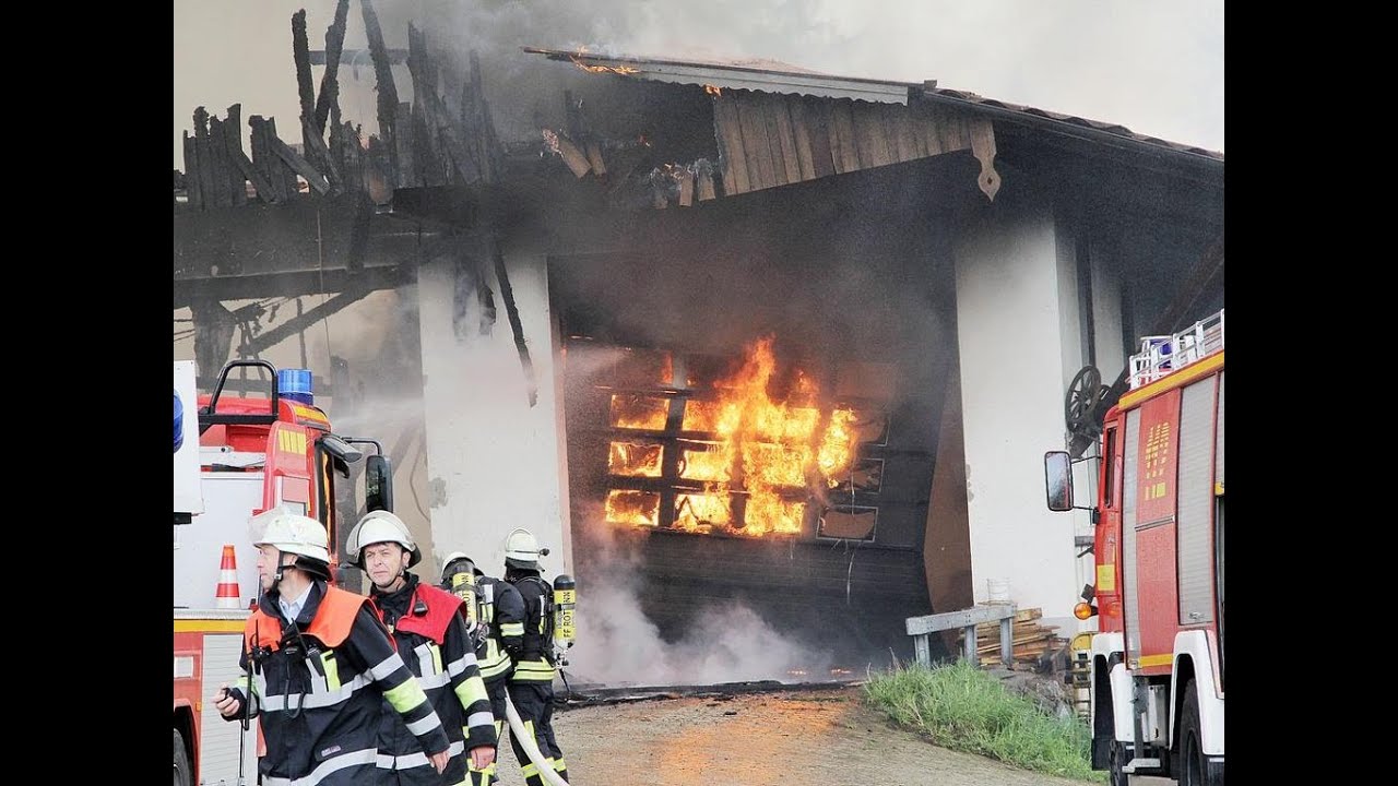 Brand auf dem Gelände der Georg Weiß GmbH in Schechen