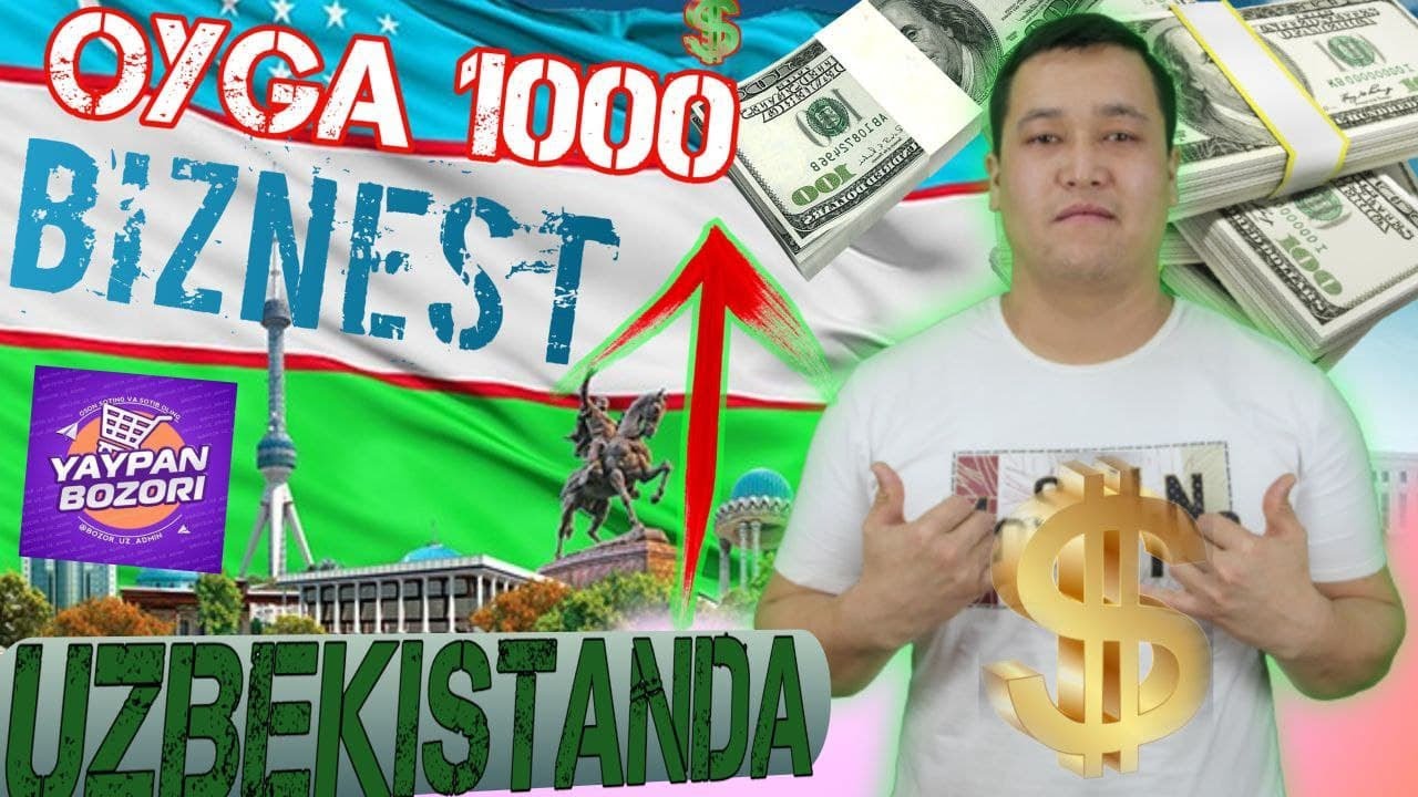 Biznest zori uy sharoyteda oyga 1000 dollar O'zbekistonda Sotiladi Stanok