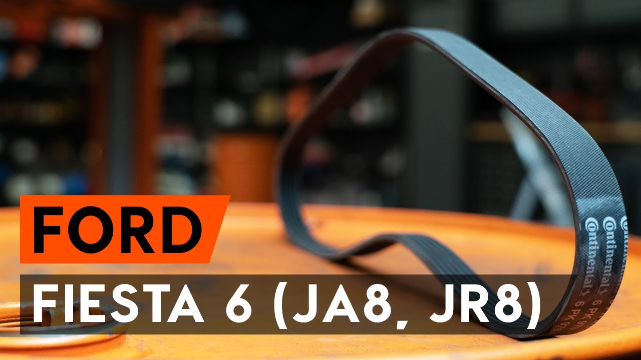 How to change serpentine belt / v-ribbed belt on&nbsp;FORD FIESTA JA8&nbsp;[TUTORIAL AUTODOC]