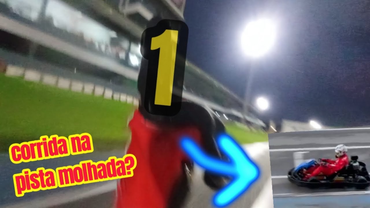 Primeira corrida na chuva, Primeiro lugar🥇(CORRIDA DE KART NO RBC)