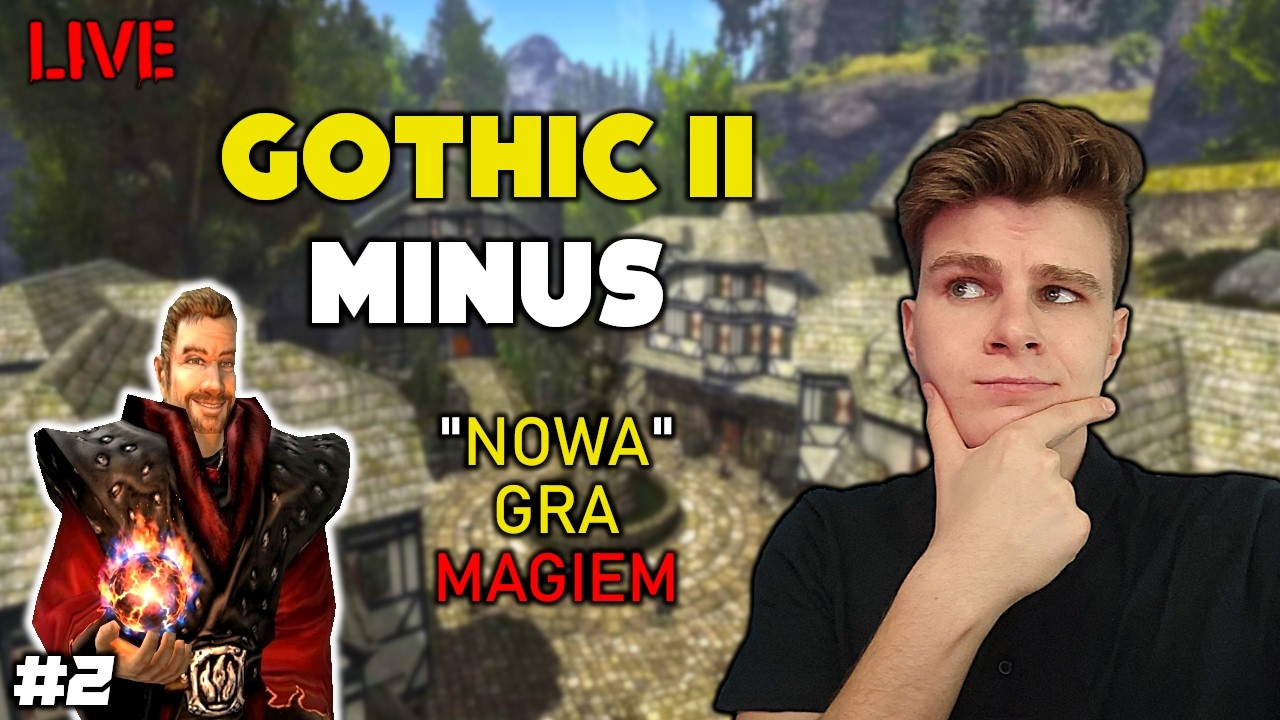ZOSTAJEMY NOWICJUSZEM! 🤯 INNY BALANS w G2? (Gothic 2: Minus) [2] 🔴 NA ŻYWO