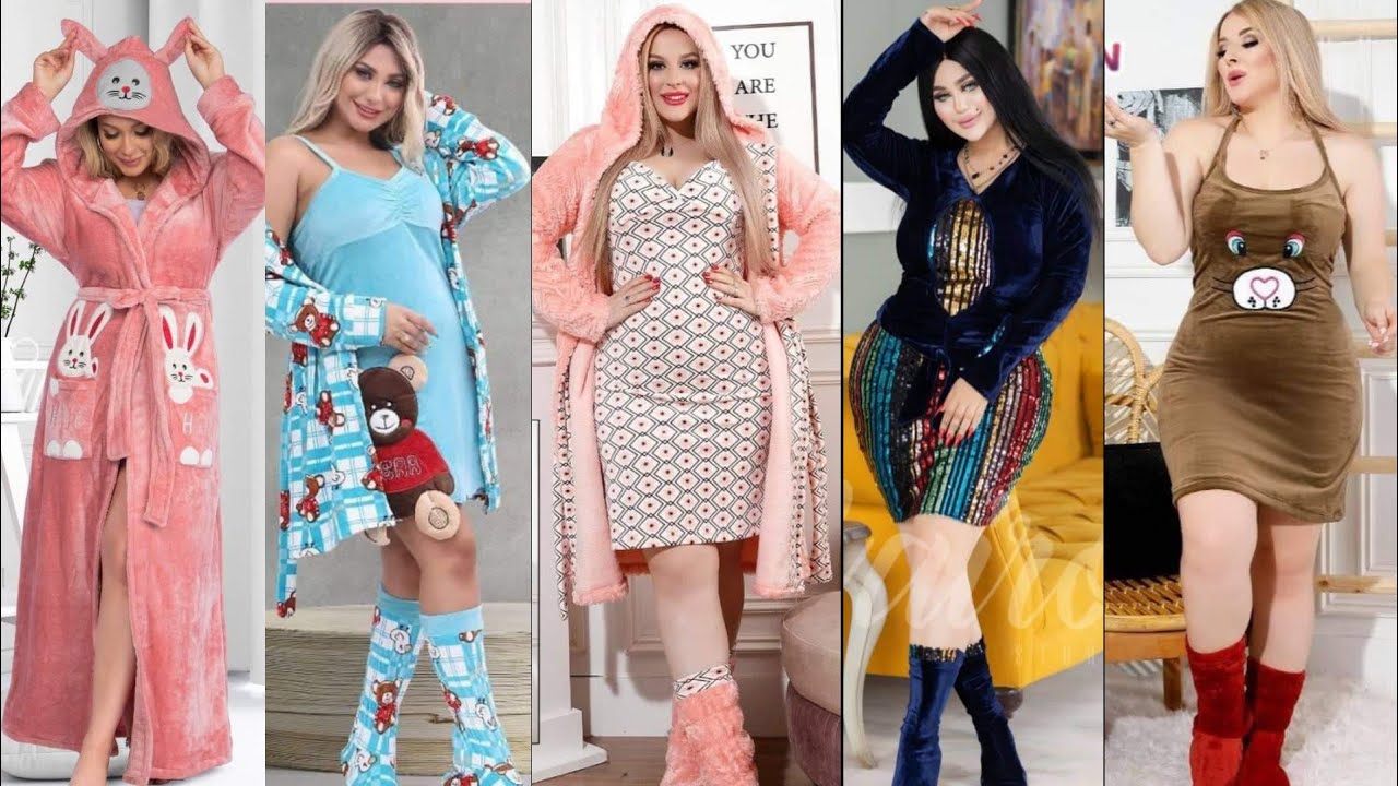 ارواب قطيفه شتوى وكاش مايوة قطيفه موديلات شيك للعرايس 🌷 لعام 2023