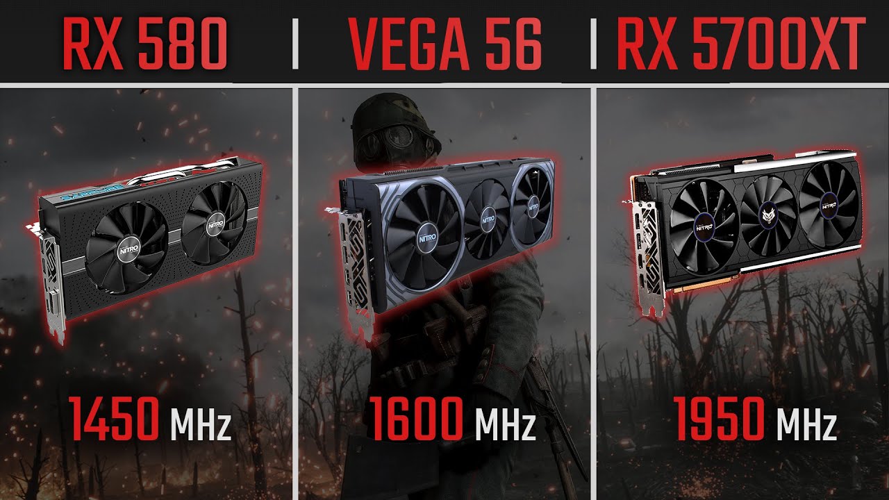 RX 580 против VEGA 56 против RX 5700XT | Игровые бенчмарки 1080P, 1440P и 1440P Ultrawide