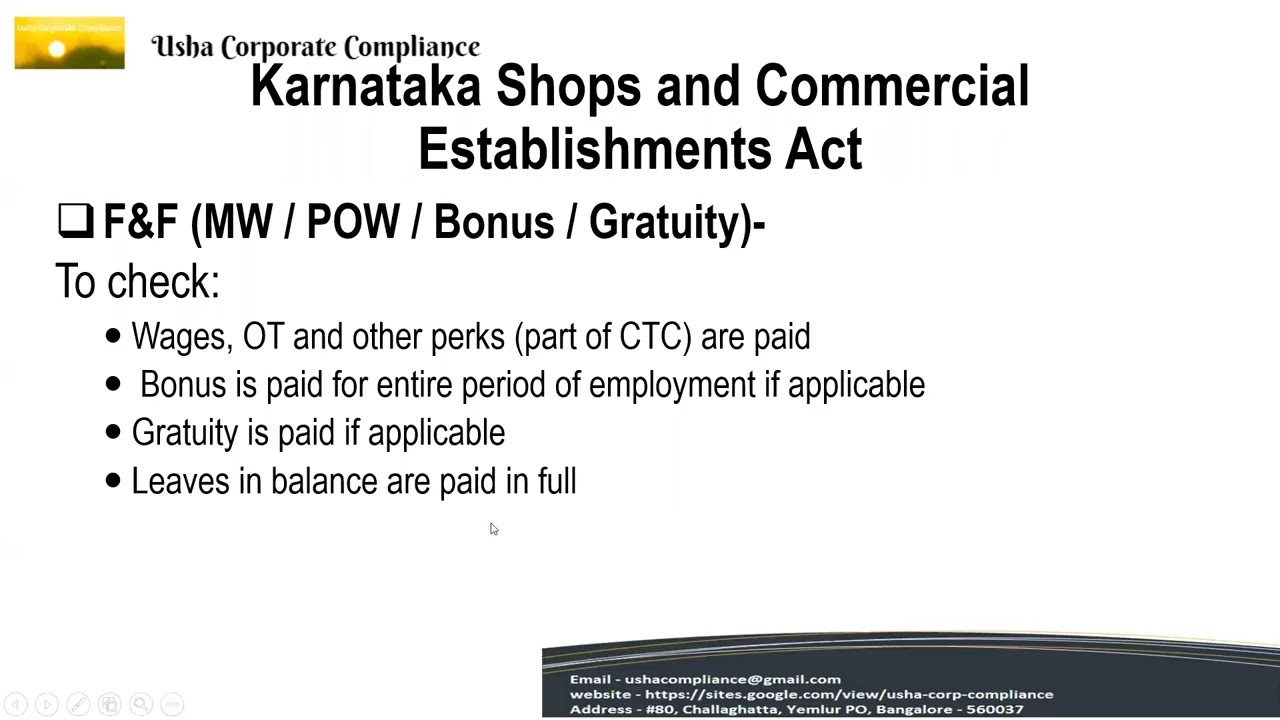 Shops & Establishments Act Explained | Labour Law Course