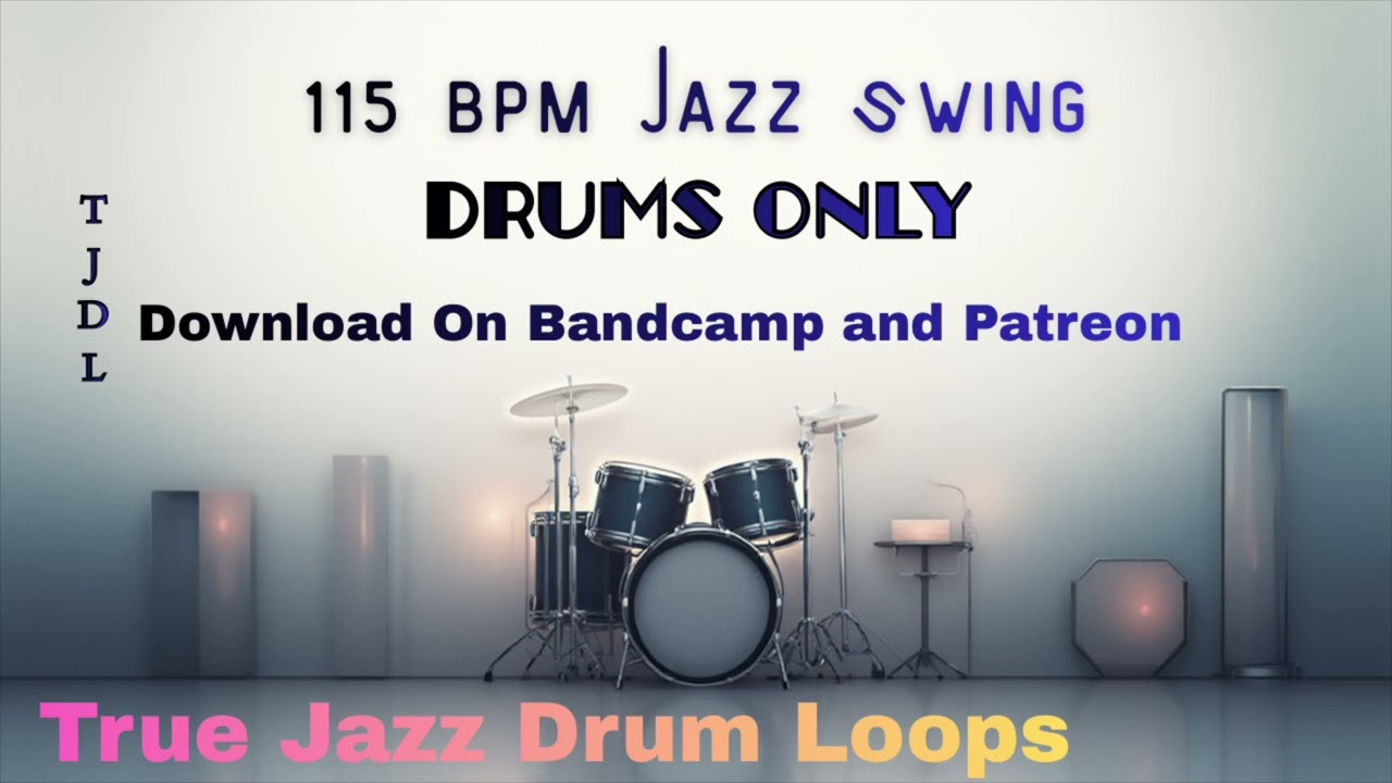 “115 bpm Vintage Tone Drum Beat 4/4 Jazz Swing” Download Copyright Free in description