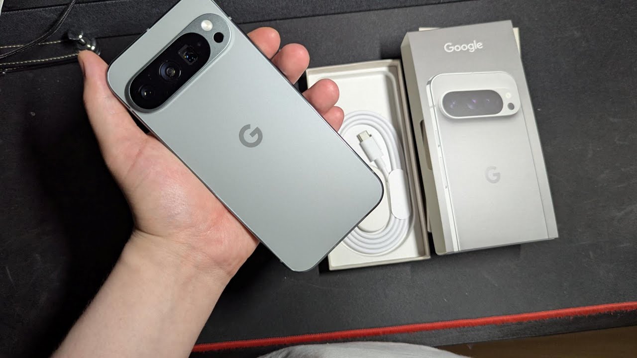 Pixel 9 Pro Unboxing and Screen Protector Application
